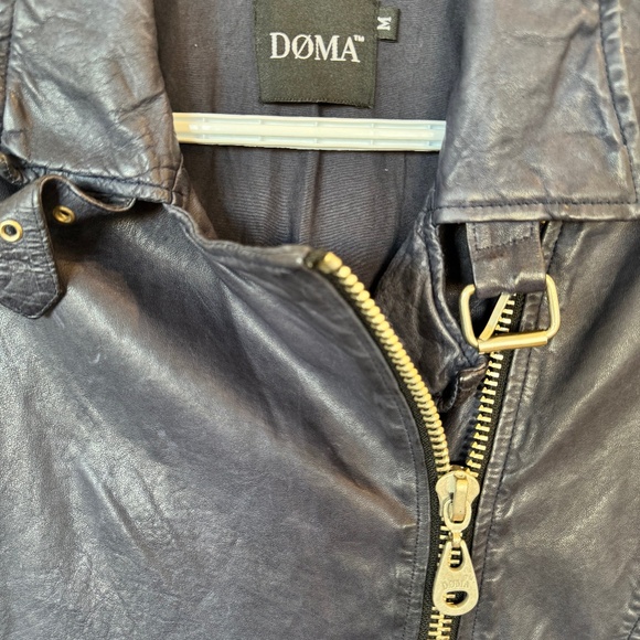 DOMA Genuine Leather Moto Jacket – Size M (New, Never Worn) - Picture 3 of 4